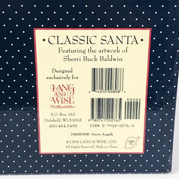 Lang and Wise Collectibles "Snow Angels” 1999 First Edition #6, Vintage - Picture 8 of 8